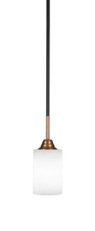Paramount One Light Mini Pendant in Matte Black & Brass (200|3401-MBBR-310)