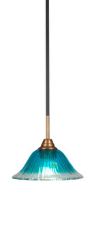 Paramount One Light Mini Pendant in Matte Black & Brass (200|3401-MBBR-438)