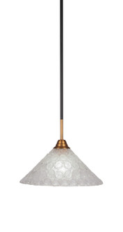 Paramount One Light Pendant in Matte Black & Brass (200|3401-MBBR-441)