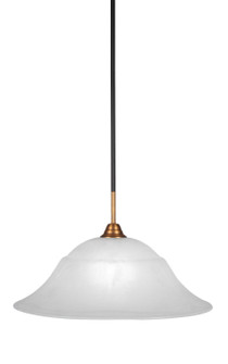 Paramount One Light Pendant in Matte Black & Brass (200|3401-MBBR-53815)