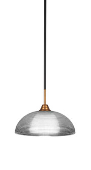 Paramount One Light Pendant in Matte Black & Brass (200|3401-MBBR-540)