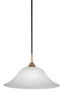 Paramount One Light Pendant in Matte Black & Brass (200|3401-MBBR-5881)