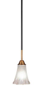 Paramount One Light Mini Pendant in Matte Black & Brass (200|3401-MBBR-721)