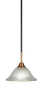 Paramount One Light Mini Pendant in Matte Black & Brass (200|3401-MBBR-731)