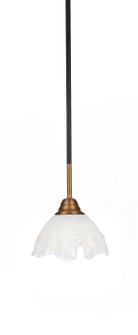 Paramount One Light Mini Pendant in Matte Black & Brass (200|3401-MBBR-755)