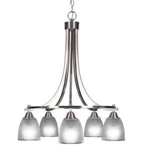 Paramount Five Light Chandelier in Brushed Nickel (200|3415-BN-500)