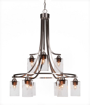 Paramount Nine Light Chandelier in Brushed Nickel (200|3419-BN-300)