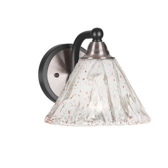 Paramount One Light Wall Sconce in Matte Black & Brushed Nickel (200|3421-MBBN-7195)