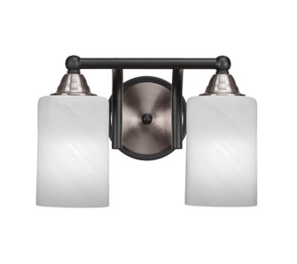 Paramount Two Light Bath Bar in Matte Black & Brushed Nickel (200|3422-MBBN-3001)