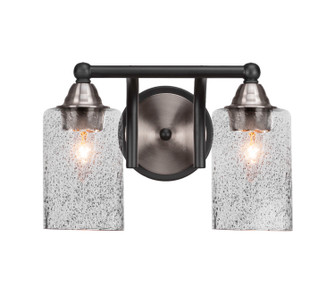 Paramount Two Light Bath Bar in Matte Black & Brushed Nickel (200|3422-MBBN-3002)