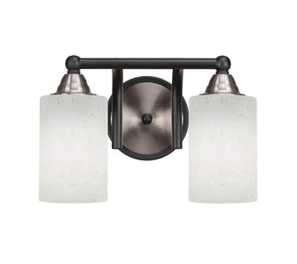Paramount Two Light Bath Bar in Matte Black & Brushed Nickel (200|3422-MBBN-310)
