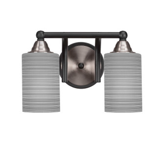 Paramount Two Light Bath Bar in Matte Black & Brushed Nickel (200|3422-MBBN-4062)