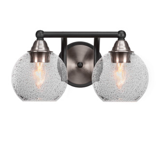 Paramount Two Light Bath Bar in Matte Black & Brushed Nickel (200|3422-MBBN-4102)