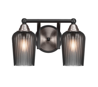Paramount Two Light Bath Bar in Matte Black & Brushed Nickel (200|3422-MBBN-4252)