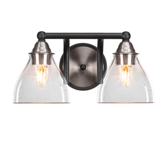 Paramount Two Light Bath Bar in Matte Black & Brushed Nickel (200|3422-MBBN-4760)
