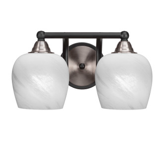 Paramount Two Light Bath Bar in Matte Black & Brushed Nickel (200|3422-MBBN-4811)