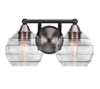 Paramount Two Light Bath Bar in Matte Black & Brushed Nickel (200|3422-MBBN-5110)