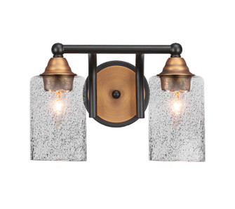 Paramount Two Light Bath Bar in Matte Black & Brass (200|3422-MBBR-3002)