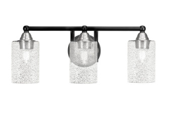 Paramount Three Light Bath Bar in Matte Black & Brushed Nickel (200|3423-MBBN-3002)