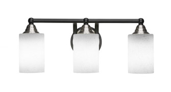 Paramount Three Light Bathroom Lighting in Matte Black & Brushed Nickel (200|3423-MBBN-310)