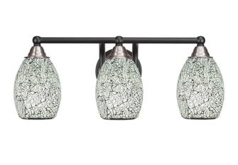 Paramount Three Light Bath Bar in Matte Black & Brushed Nickel (200|3423-MBBN-4165)