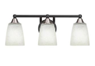 Paramount Three Light Bath Bar in Matte Black & Brushed Nickel (200|3423-MBBN-460)