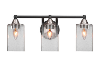 Paramount Three Light Bath Bar in Matte Black & Brushed Nickel (200|3423-MBBN-530)