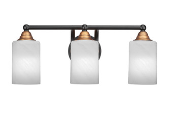 Paramount Three Light Bath Bar in Matte Black & Brass (200|3423-MBBR-3001)