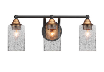 Paramount Three Light Bath Bar in Matte Black & Brass (200|3423-MBBR-3002)