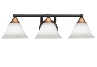 Paramount Three Light Bath Bar in Matte Black & Brass (200|3423-MBBR-311)