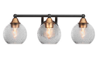 Paramount Three Light Bath Bar in Matte Black & Brass (200|3423-MBBR-4102)