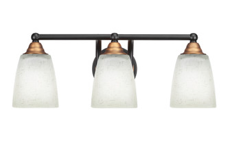 Paramount Three Light Bath Bar in Matte Black & Brass (200|3423-MBBR-460)