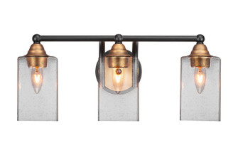 Paramount Three Light Bath Bar in Matte Black & Brass (200|3423-MBBR-530)