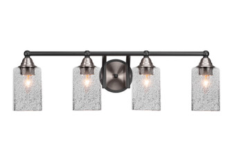 Paramount Four Light Bath Bar in Matte Black & Brushed Nickel (200|3424-MBBN-3002)