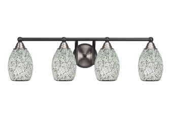 Paramount Four Light Bath Bar in Matte Black & Brushed Nickel (200|3424-MBBN-4165)