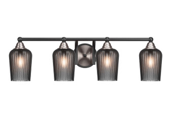 Paramount Four Light Bath Bar in Matte Black & Brushed Nickel (200|3424-MBBN-4252)