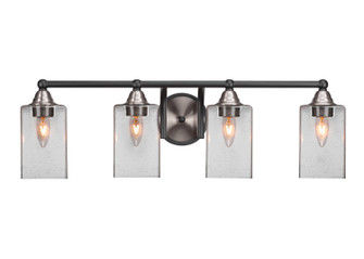 Paramount Four Light Bath Bar in Matte Black & Brushed Nickel (200|3424-MBBN-530)