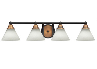 Paramount Four Light Bath Bar in Matte Black & Brass (200|3424-MBBR-312)
