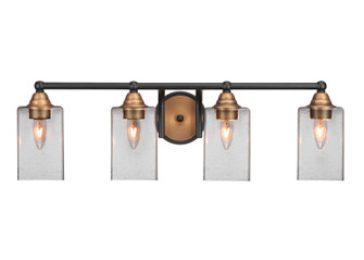 Paramount Four Light Bath Bar in Matte Black & Brass (200|3424-MBBR-530)