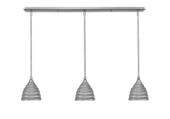 Any Three Light Linear Pendalier in Brushed Nickel (200|36-BN-425)