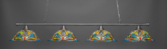 Oxford Four Light Billiard Bar in Brushed Nickel (200|374-BN-990)