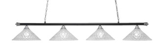 Oxford Four Light Bar in Chrome & Matte Black (200|374-CHMB-411)