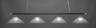 Oxford Four Light Bar in Chrome & Matte Black (200|374-CHMB-711)