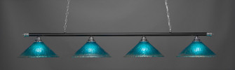 Oxford Four Light Bar in Chrome & Matte Black (200|374-CHMB-715)