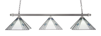 Square/Square Three Light Bar in Brushed Nickel (200|403-BN-953)