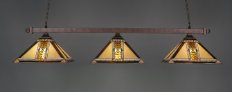 Square Three Light Bar in Bronze (200|403-BRZ-986)