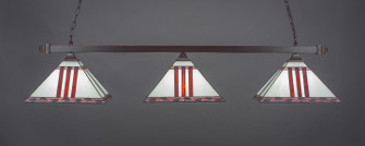 Square Three Light Bar in Dark Granite (200|403-DG-958)