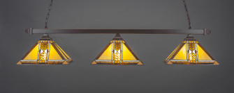 Square Three Light Bar in Dark Granite (200|403-DG-986)