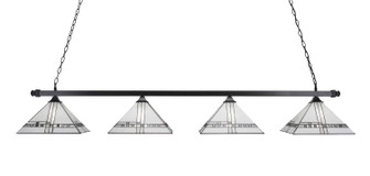 Square/Square Four Light Bar in Matte Black (200|404-MB-955)