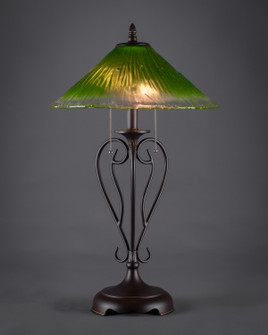 Olde Iron Two Light Table Lamp in Dark Granite (200|42-DG-717)
